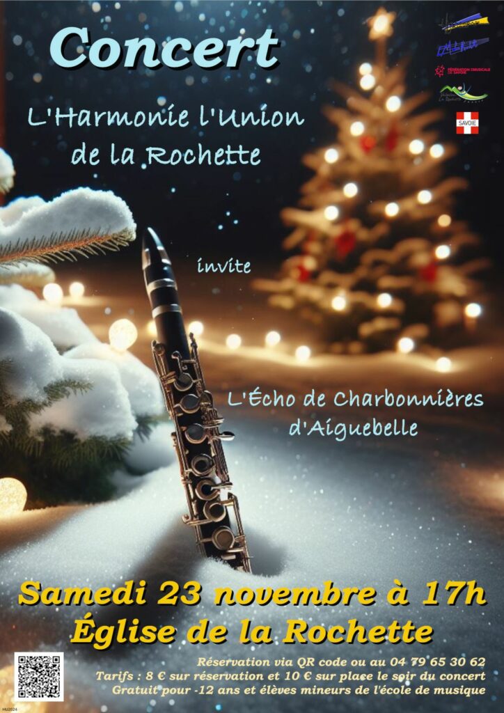 Affiche Concert avec l'Harmonie l'Union de la Rochette